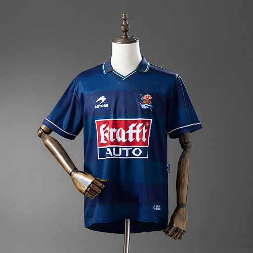 Wanban-Real Sociedad 99 00 Away Retro Jersey S-Xxl