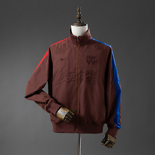 Wanban-Barcelona X Travis Scott Windbreaker - Brown S-Xxl