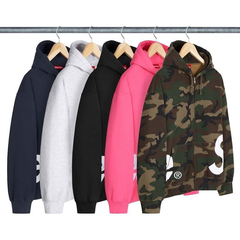 RR Big Logo Zip Up Hooded Sweatshirt
