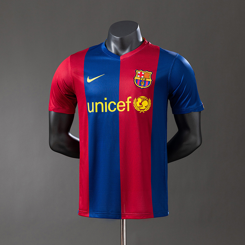 Wanban-Barcelona 06 07 Player Version Retro Home Jersey S-3XL