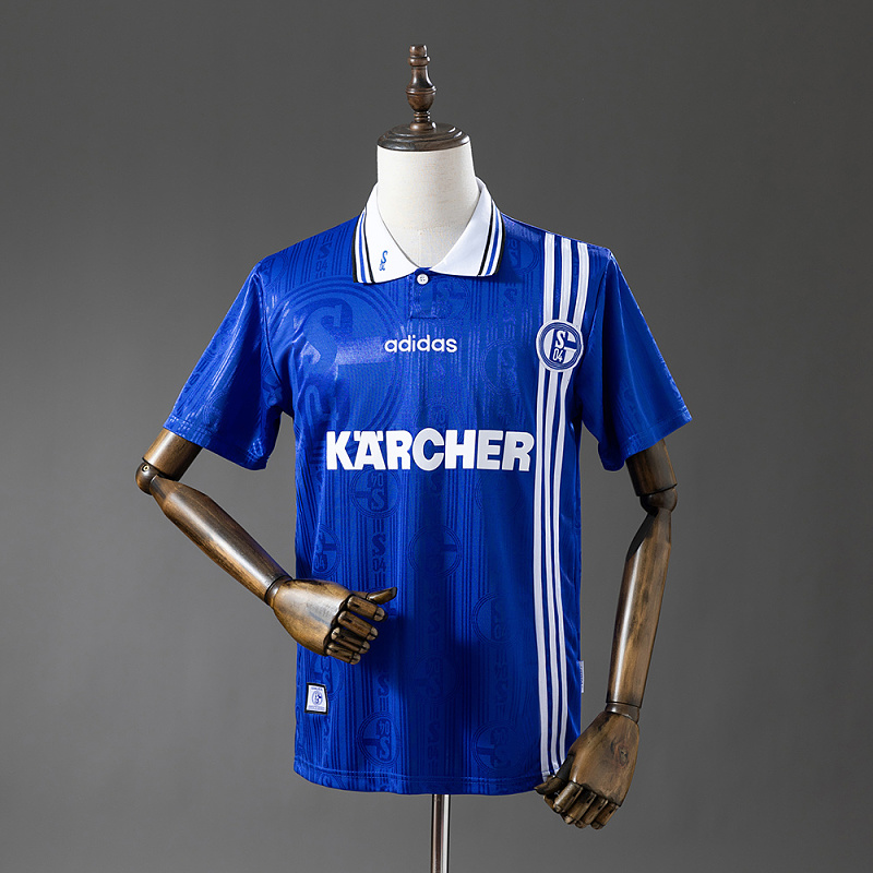 Wanban Schalke 04 96 97 Home Retro Jersey S-Xxl