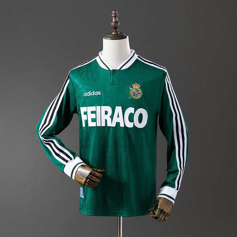 Wanban-Deportivo LA Coruna 99 00 Away Long Sleeve Retro Jersey S-Xxl