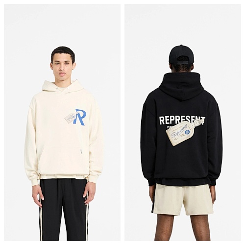 Lili-REPRESENT Luggage Tag Printed Hooded Cotton Sweatshirt