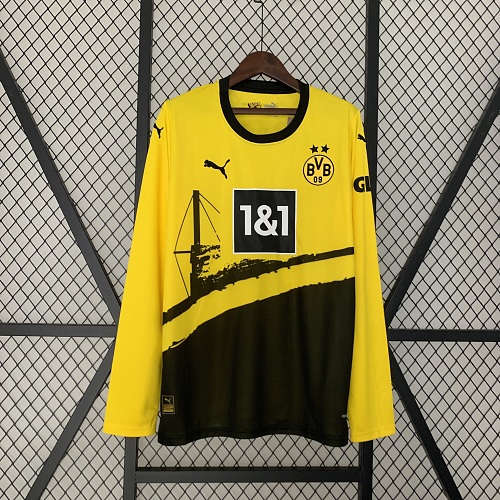 Wanban 23 24 Long Sleeve Dortmund Home S-3XL