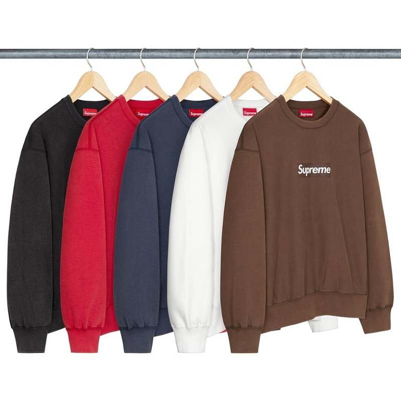 Bandao-660420034 Washed Box Logo Crewneck S-Xl