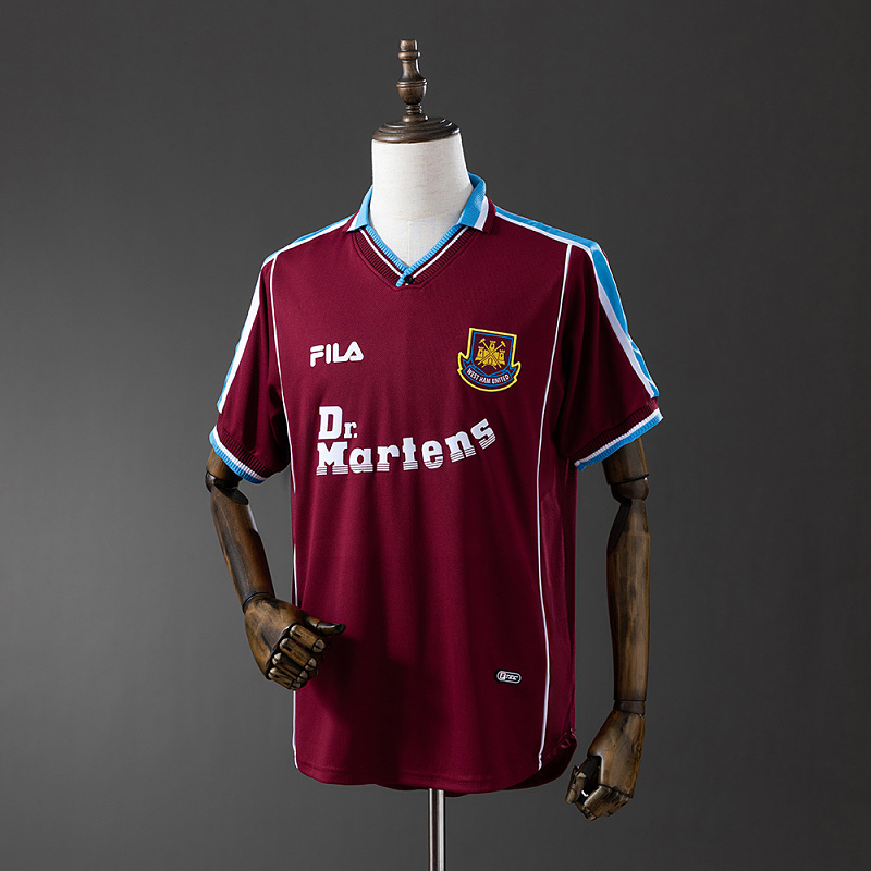 Wanban-Retro 99 01 West Ham United Home S-Xxl