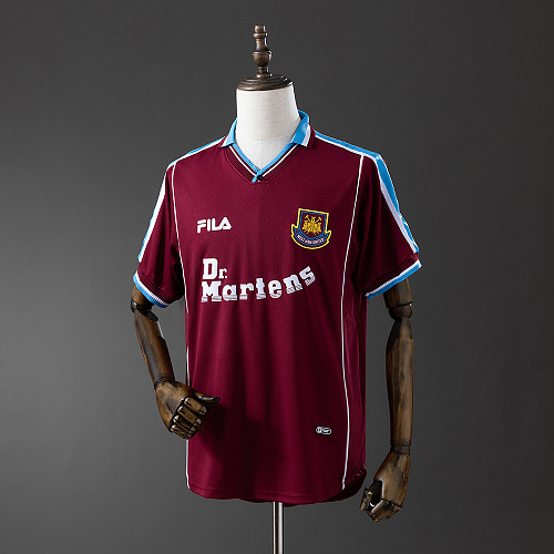 Wanban-Retro 99 01 West Ham United Home S-Xxl