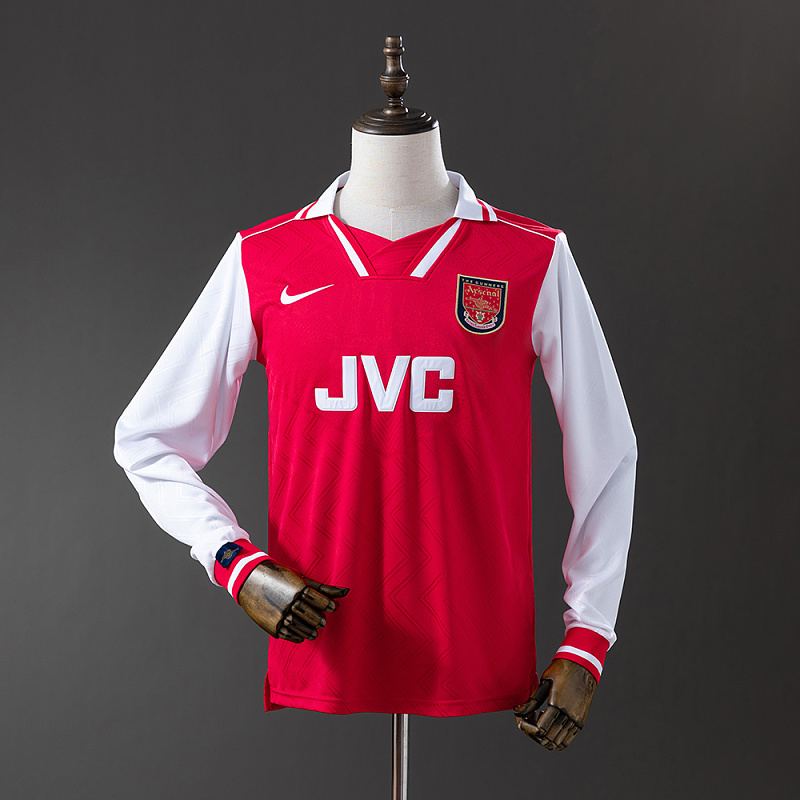 Wanban-Arsenal 96 97 Home Long Sleeve Retro Jersey S-Xxl