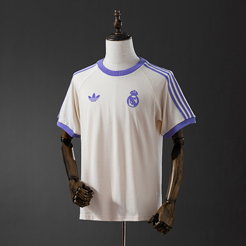 Wanban-Real Madrid Originals 3-stripes Beige T-shirt S-3XL