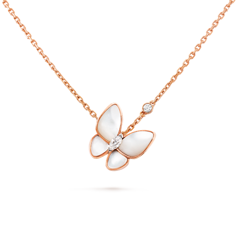 JG-VCARO8FO00 Two Butterfly Pendant