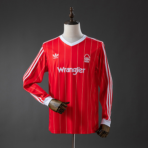 Wanban-Nottingham Forest 82 84 Away Long-Sleeve Retro Jersey S-Xxl