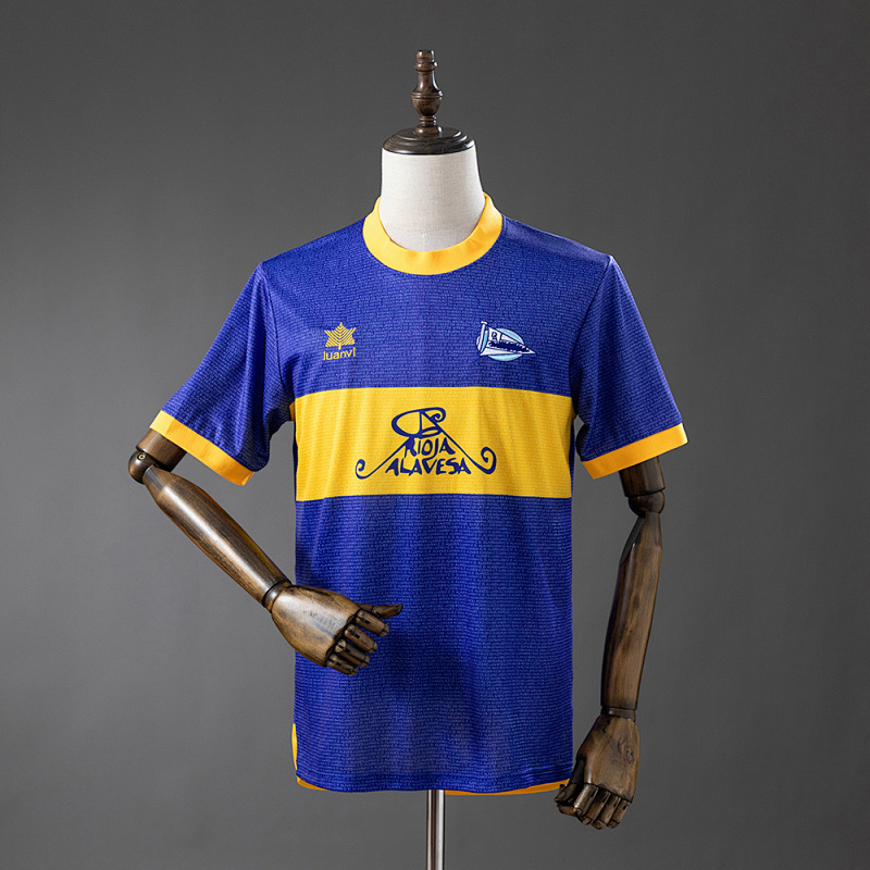 Wanban-Deportivo Alavés 00 01 Home Retro Jersey S-Xxl