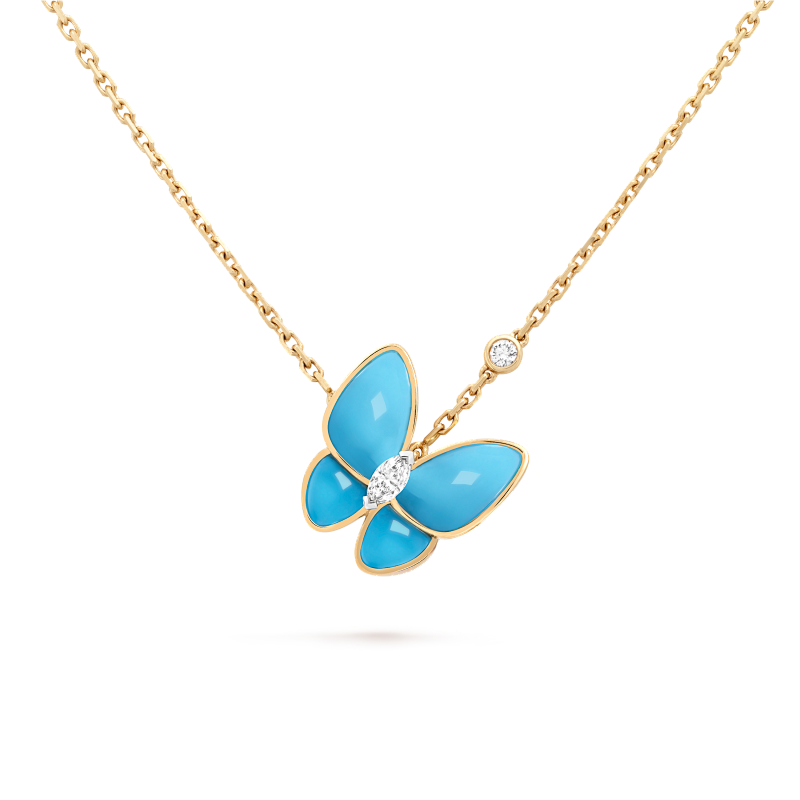JG-VCARP7UP00 Two Butterfly Pendant