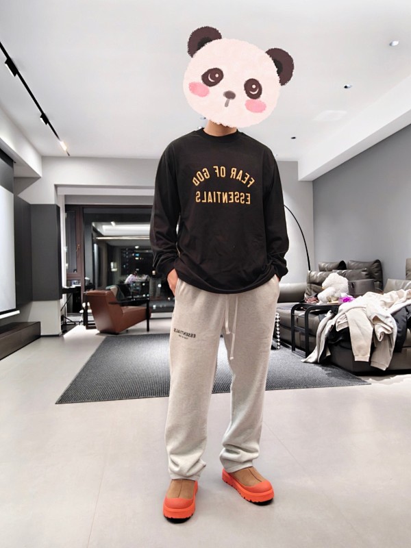 Essentials Jietou-110903 Fog Logo T Oversize S-xl