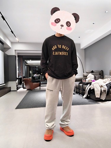 Essentials Jietou-110903 Fog Logo T Oversize S-xl