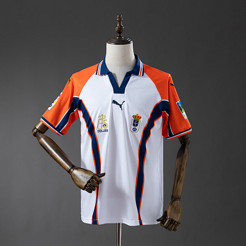Wanban-Real Oviedo Away Retro Jersey S-Xxl