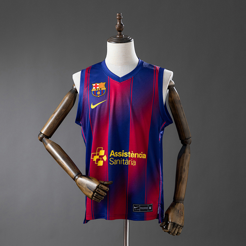 Wanban-Barcelona 25 26 Home Basketball Jersey S-Xxl