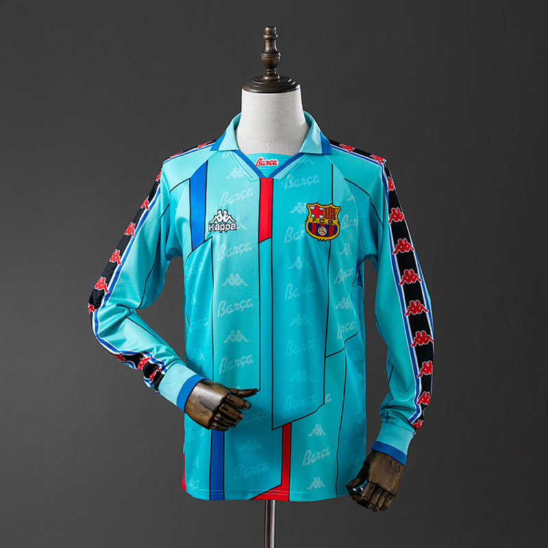 Wanban-Barcelona 95 97 Away Long Sleeve Retro Jersey S-Xxl