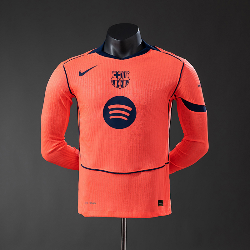 Wanban-Barcelona 25 26 Third Away Long-Sleeve Player Version Jersey S-3XL