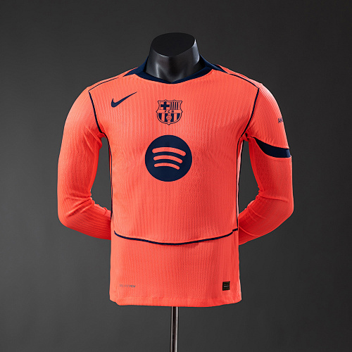 Wanban-Barcelona 25 26 Third Away Long-Sleeve Player Version Jersey S-3XL
