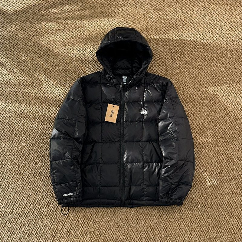 Stussy HN-112921.FW24 Midweight Hooded Puffer Logo S-Xl