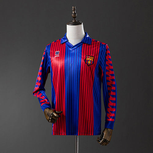 Wanban-Barcelona Home Long Sleeve Retro Jersey S-Xxl