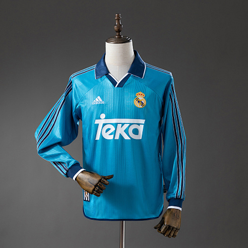 Wanban-Real Madrid 99 00 Third Away Long-Sleeved Retro Jersey S-Xxl