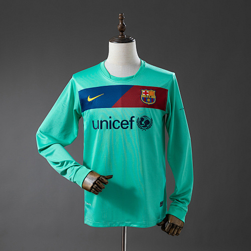 Wanban-Barcelona 10 11 Away Long-Sleeve Retro Jersey S-Xxl