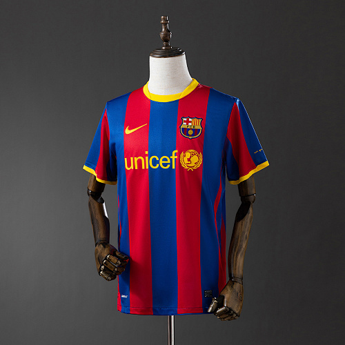 Wanban-Retro Barcelona 10 11 Home S-4XL