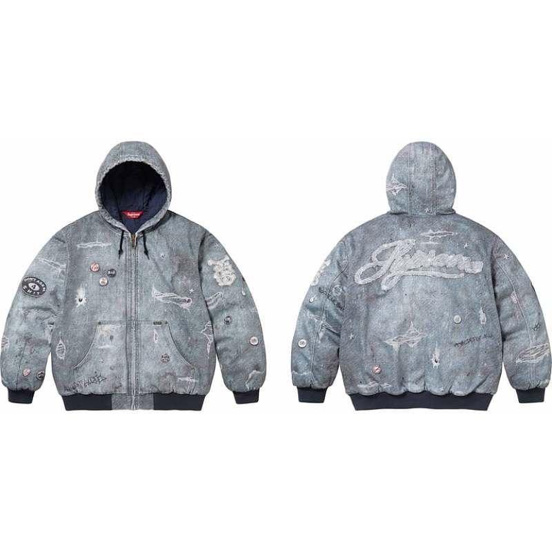 RR Hjr Trompe L'oeil Hooded Work Jacket