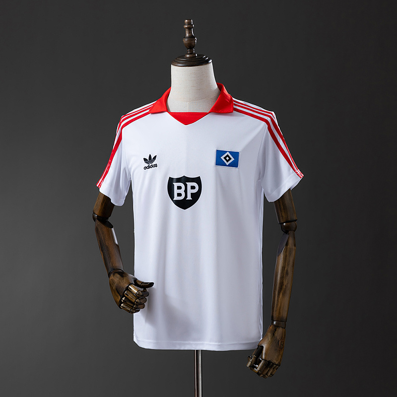 Wanban Hamburger SV 80 81 Home Retro Jersey S-Xxl