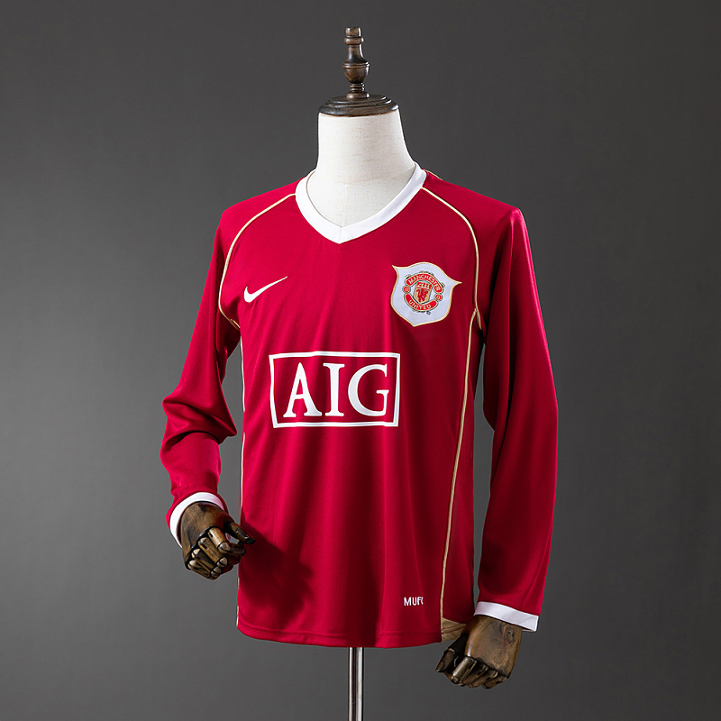 Wanban-Retro 06 07 M-U Long Sleeve Home S-Xxl