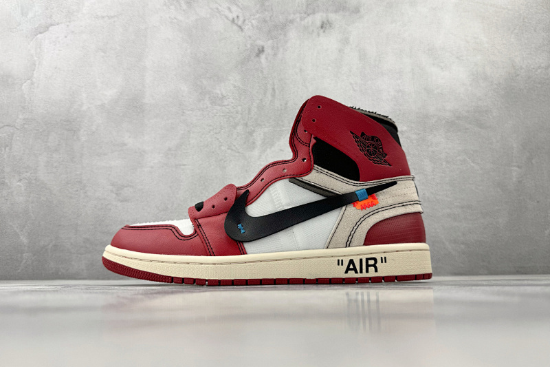 Zhenhui-OFF-WHITE X Jordan Air Jordan 1 Retro High The Ten Chicago -AA3834-101