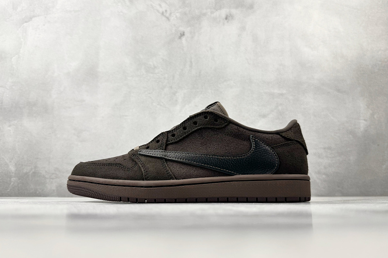 Zhenhui-Travis Scott X Jordan Air Jordan 1 Low OG Velvet Brown 9.0 -DM7866-202