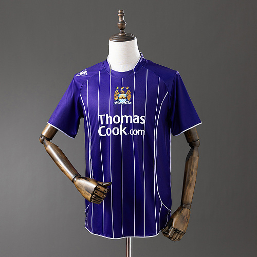 Wanban-Manchester City 07 08 Away Retro Jersey S-Xxl