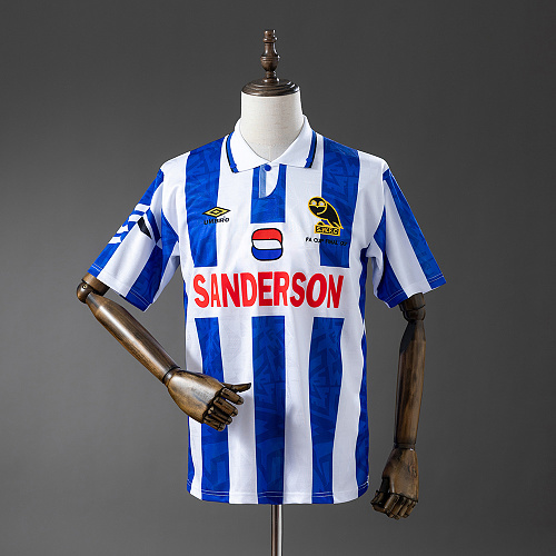 Wanban-Sheffield Wednesday 92 93 Home Retro Jersey S-Xxl