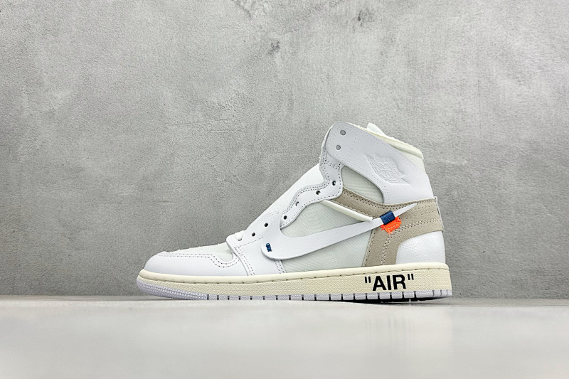 Zhenhui-OFF-WHITE Jordan Air Jordan 1 High White The Ten OG-AQ0818-100