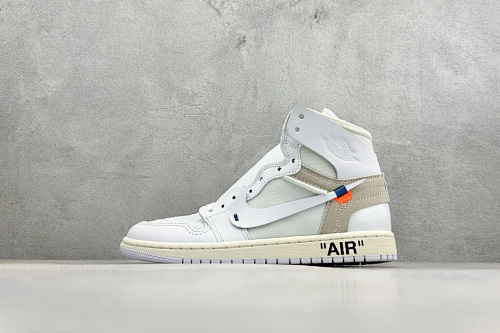 Zhenhui-OFF-WHITE Jordan Air Jordan 1 High White The Ten OG-AQ0818-100