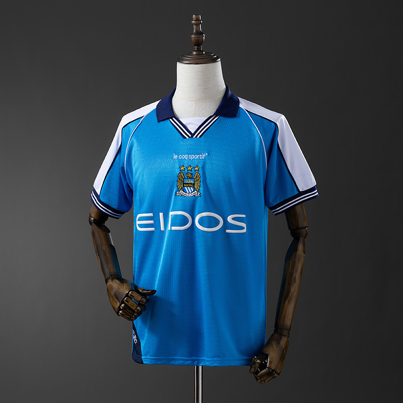 Wanban-Retro Manchester City 99 01 Home S-Xxl