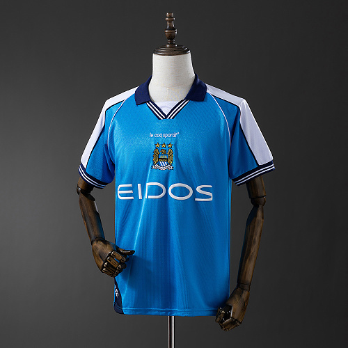 Wanban-Retro Manchester City 99 01 Home S-Xxl