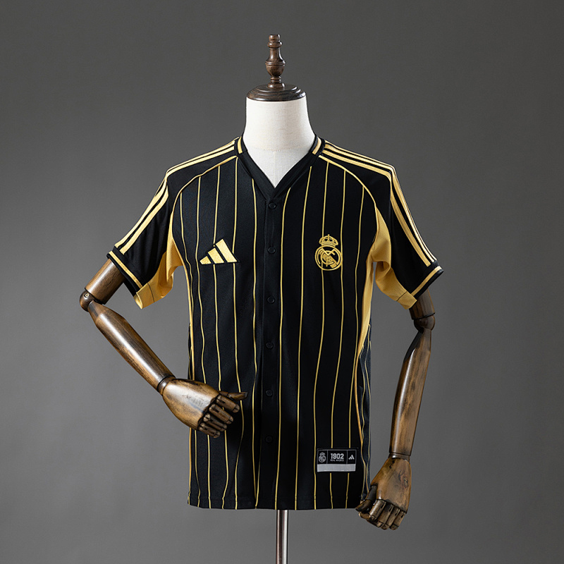 Wanban-Real Madrid 25 26 Baseball - Black Jersey S-4XL