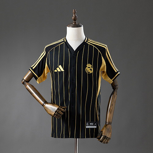 Wanban-Real Madrid 25 26 Baseball - Black Jersey S-4XL