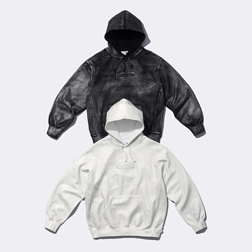 RR- Supreme MM6 Maison Margiela Foil Box Logo Hooded Sweatshirt Bogo