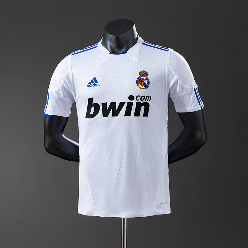 Wanban-Real Madrid 10 11 Home Player Version Retro Jersey S-3XL