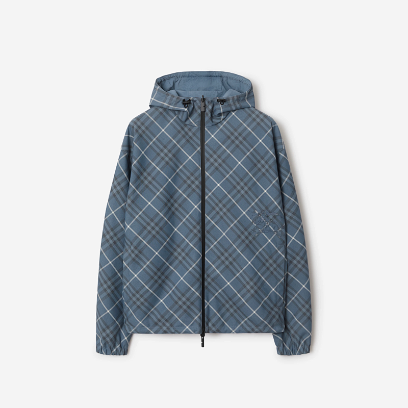 AF-C000367 Reversible Check Hooded Jacket