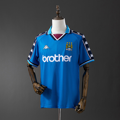 Wanban-Retro Manchester City 97 99 Home S-Xxl
