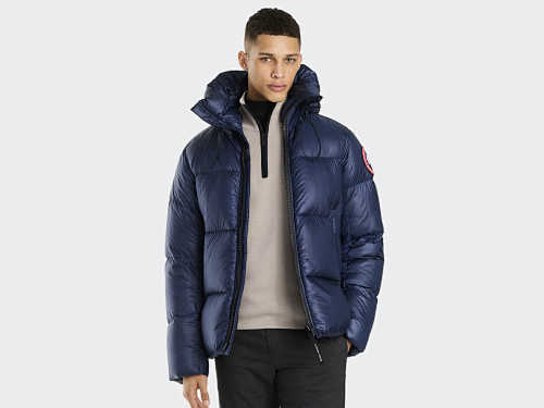 Crofton Puffy Red Badge Navy
