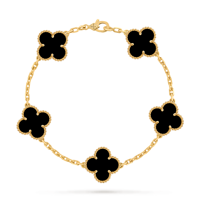 JG-VCARA41300 Vintage Alhambra Bracelet 5 Motifs