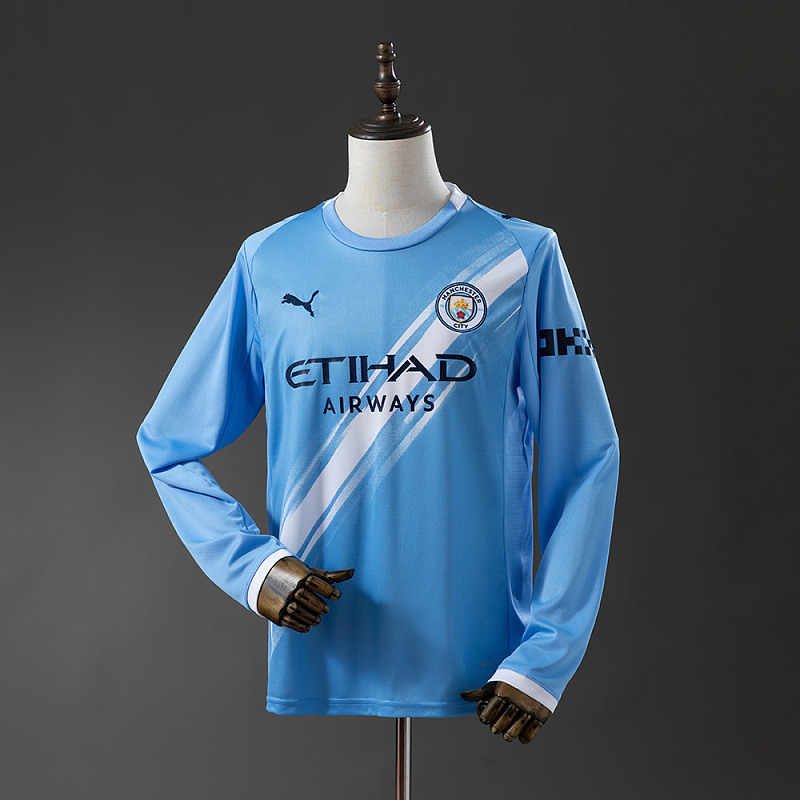 Wanban-Manchester City 25 26 Home Long Sleeve Jersey S-4XL