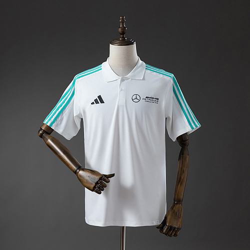 Wanban F1 Mercedes-Benz Polo White S-3XL